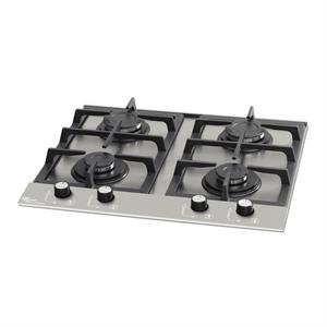 Cooktop a Gás Fischer 4 Bocas Platinium com Trempe de ferro fundido Mesa Aço Bivolt AÇO 