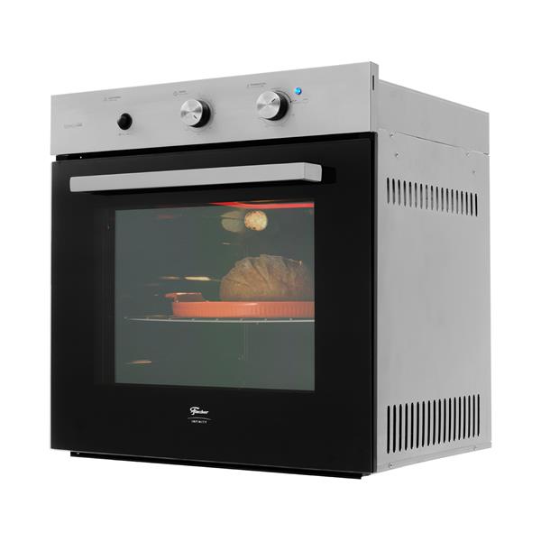 Forno a Gás de Embutir Fischer Infinity 78 litros com Grill INOX127V 