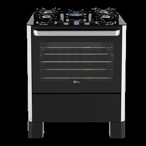 Fogão de Piso a Gás Fischer 5 bocas Fit Line Trempe Iron PRATABivolt 