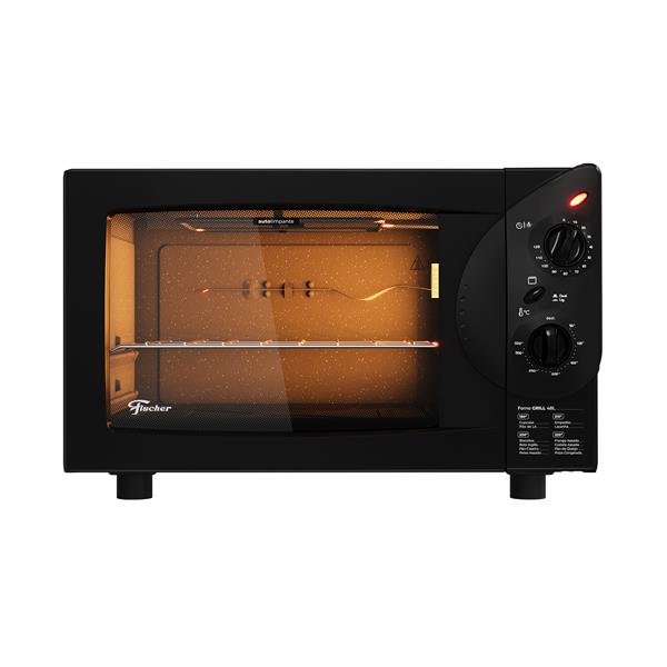 Forno Eletrico De Bancada Fischer Grill 48l Preto PRETO127V 